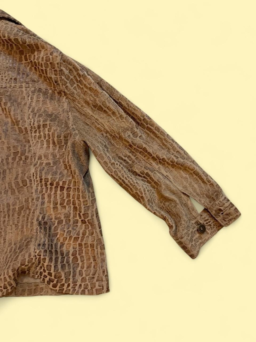 Ruby Rd. Brown Croc-Embossed Jacket - Picture 5 of 5